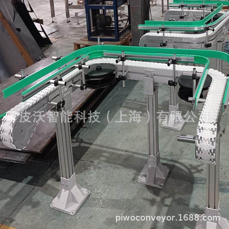 平板防滑柔性链线 直角爬坡转弯提升 POM链板 铝制齿形链输送系统,搬运/仓储/物流设备,输送机,淘宝优惠券,粉丝福利购,淘宝优惠卷