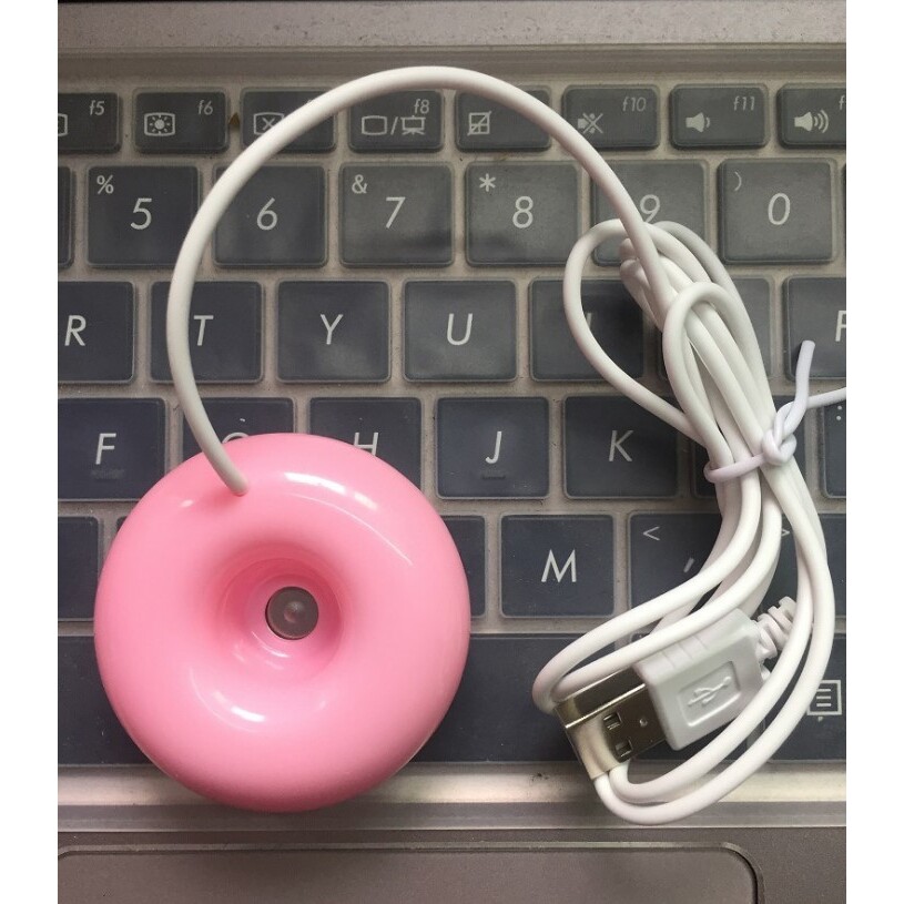 usb办公室桌面迷你加湿器便携式空气净化器创意甜甜圈加湿器