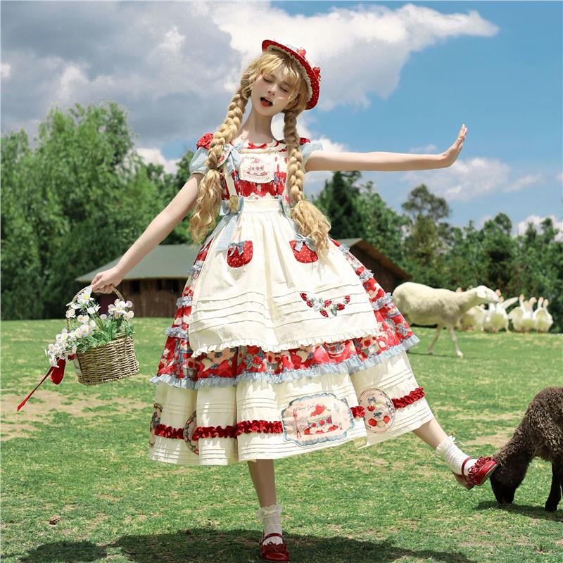 草莓塔loita薔薇絮語印花