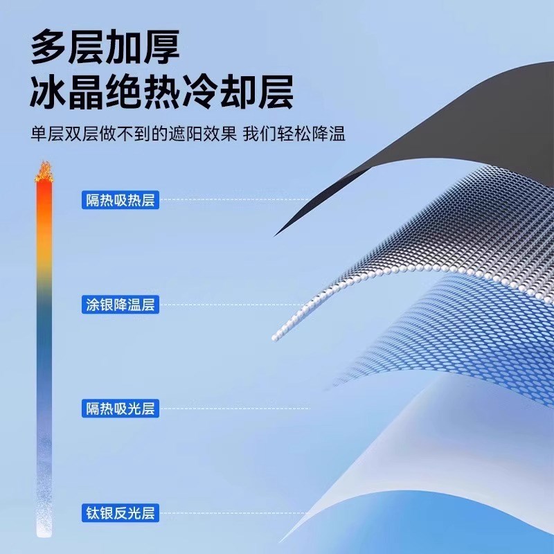 汽车遮阳遮光帘前挡防晒隔热遮阳挡板车载挡风玻璃小车罩遮阳帘