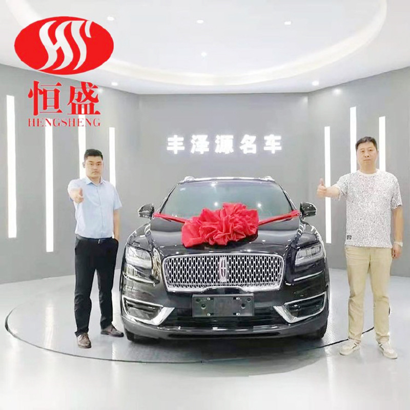 圆形旋转台展厅旋转展示台电动遥控旋转台车展旋转地台汽车旋转台