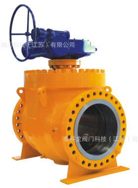 Q374F蜗轮蜗杆驱动手动上装整体式结构法兰球阀