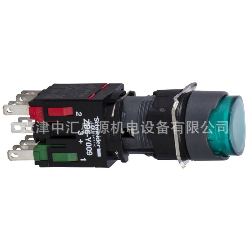 XB6AE3B5B凸头按钮绿色16mm按钮1NO+1NC凸头按钮XB6AE3B5B