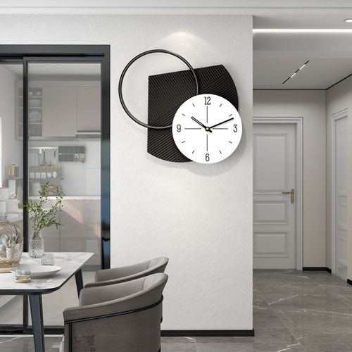 个性创意现代简约餐厅钟表家用装饰客厅艺术挂墙时钟工厂批发挂钟