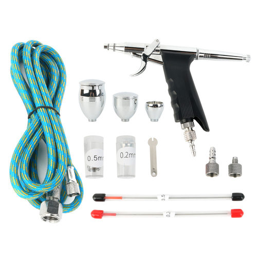 批发116AK三口径模型喷漆彩绘上色喷绘机迷你小喷笔套装喷笔气泵