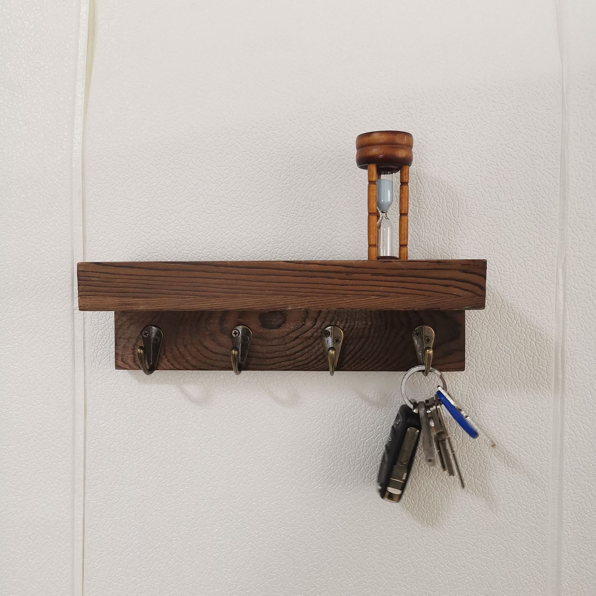 悬浮墙上置物架木质浮动架浴室储物架厨房客厅壁挂式隔板