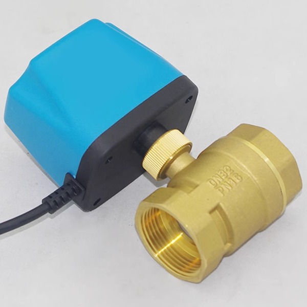 太阳能电磁阀电动ADC12V24V220V空调温控二通三通球阀常开闭球阀