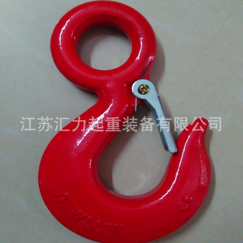 厂家直发眼形安全钩 80级安全钩2t 旋转吊钩 5t美式货钩