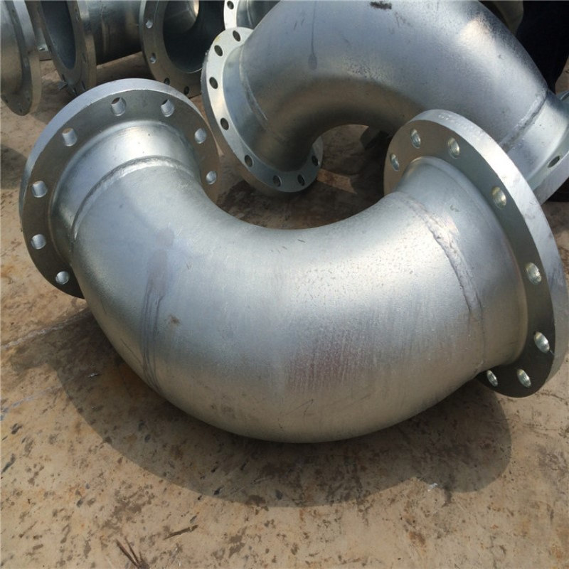 镀锌法兰弯头 批发A234WPB 钢制热镀锌双法兰弯头