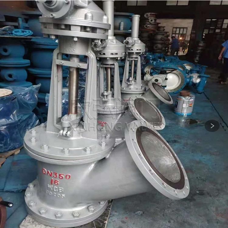 JS544Y角式放料阀 耐腐蚀 排渣 保温 快速 欣弘阀门