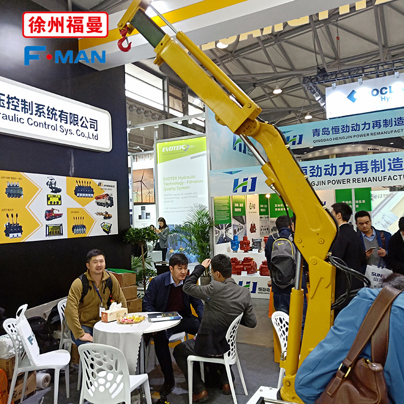 小型液压吊机 折臂随车吊  迷你型折叠式吊机 模型液压吊厂家直销