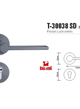 分体锁52*134mm欧式锌合金T-30038室内木门金属门锁卧室房门锁具