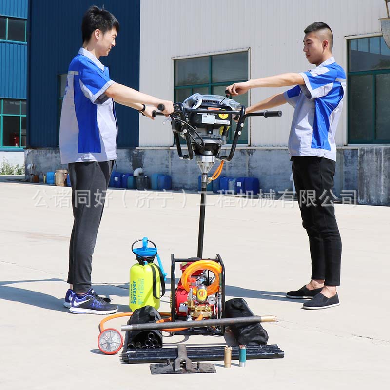 立式背包钻机小型岩芯采样勘探设备 单人便携式30米岩芯钻探机