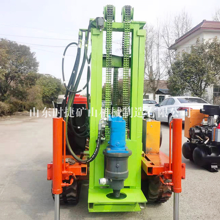 履带液压潜孔钻机 注浆加固钻孔山地桩基础打桩 大口径光伏打桩机
