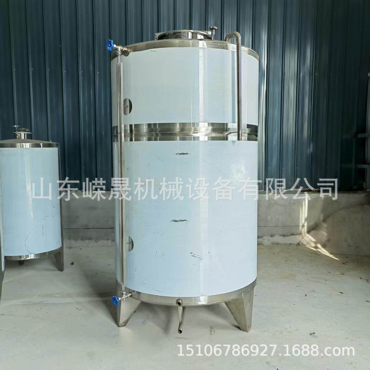立式食品级果酒储罐 板材厚耐腐蚀不锈钢葡萄酒储酒设备 - 实物图