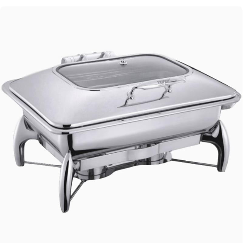 厂价直销宇辉304不锈钢自助餐液压透视电加热炉自助餐布菲炉