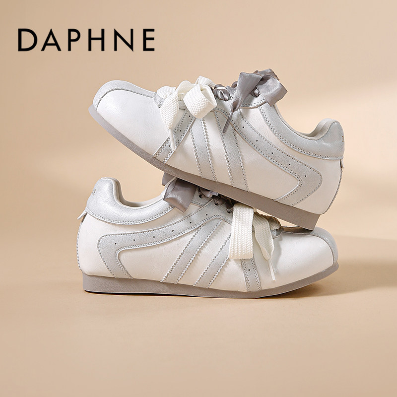 达芙妮芭蕾风德训鞋女2026新款春季复古内增高百搭平底休闲运动鞋,女鞋,德训鞋,淘宝优惠券,粉丝福利购,淘宝优惠卷