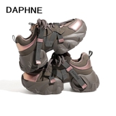 女2026冬季 新款 时尚 达芙妮厚底老爹鞋 百搭加绒加厚增高休闲运动鞋