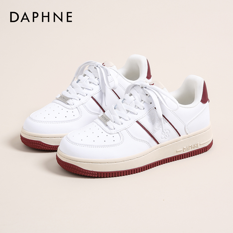 达芙妮2025秋季新款厚底小白鞋