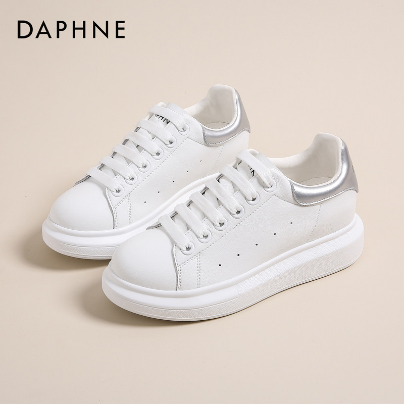 达芙妮小白鞋女2026新款软底轻便女鞋透气爆款板鞋厚底休闲学生,女鞋,休闲板鞋,淘宝优惠券,粉丝福利购,淘宝优惠卷