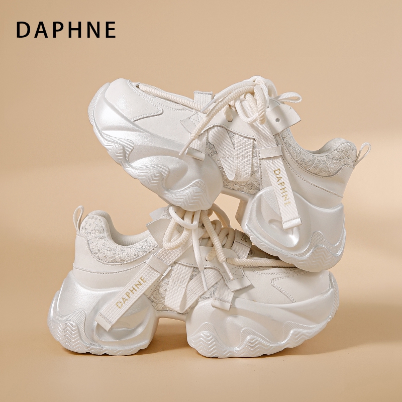 达芙妮厚底老爹鞋女增高运动松糕