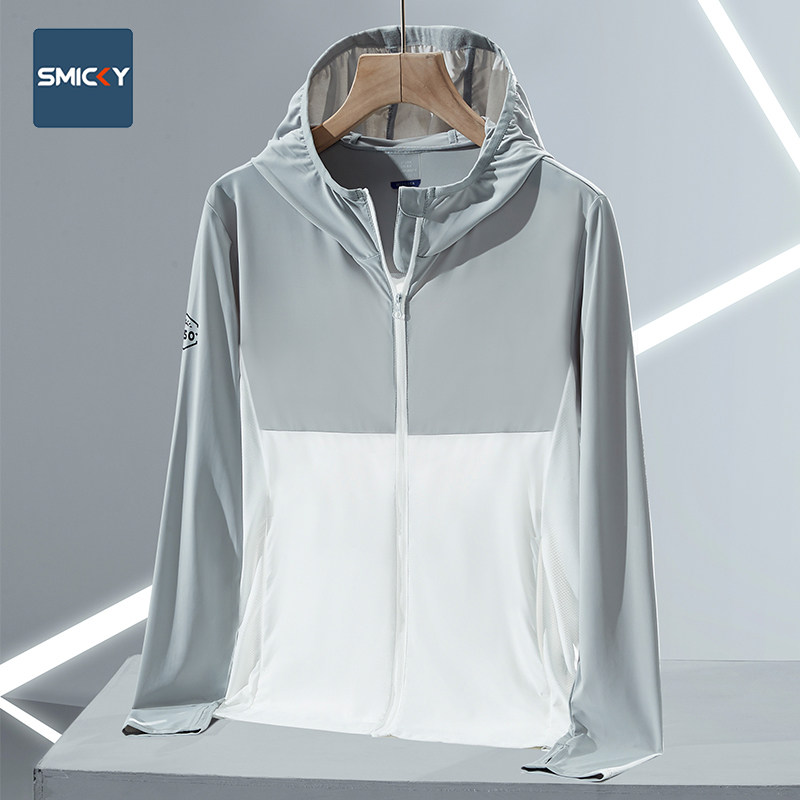 防晒衣男女款夏季冰丝新款宽松拼色薄款骑行运动透气情侣装防晒服