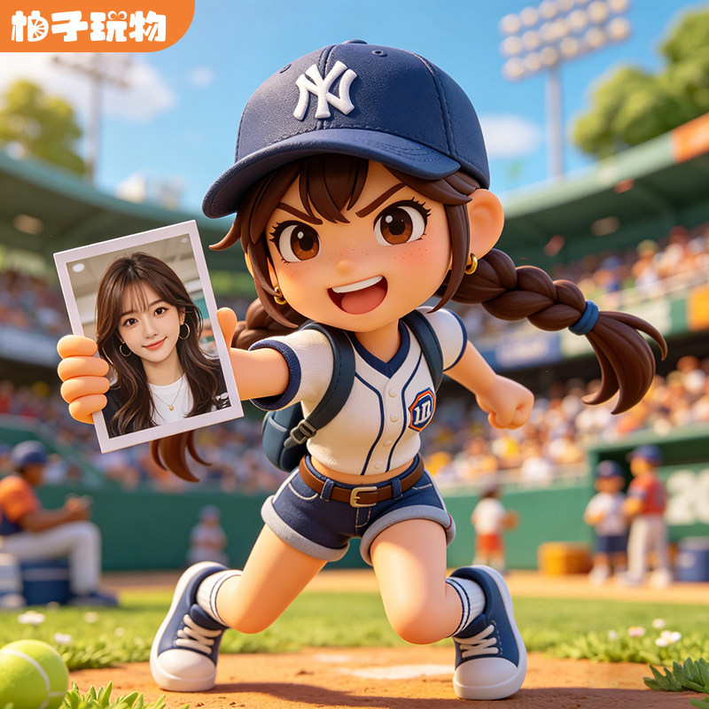 【达人专属】柚子玩物3D照片打印Q版人偶手办男女生创意定制盲图片