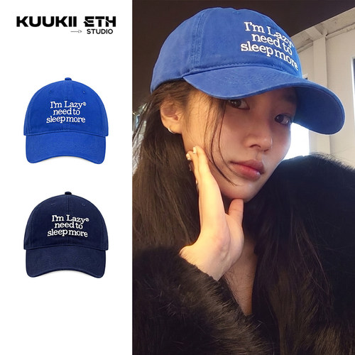 柳智敏同款美式宽檐棒球帽女休闲显脸小运动鸭舌帽韩国博主明星
