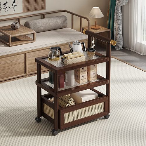 优选客厅沙发边几轻奢高级感可移动边几茶几中古风床头柜替代小型