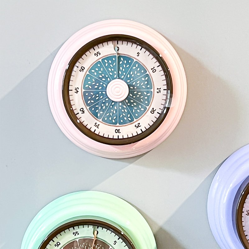 厨房计时器定时器闹钟倒计时机械钟记时间带磁铁磁吸烹饪提醒器