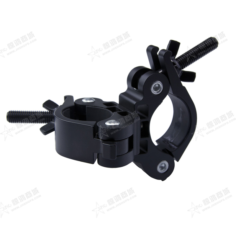 优选万用双管夹 双头管用夹 多功能开口夹 背景横杆管夹 90度垂直