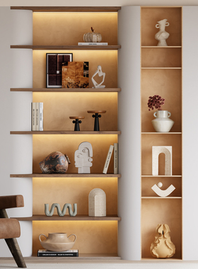 优选日系侘寂风酒店民宿摆件客厅壁龛开放格艺术高级感复古陶瓷装