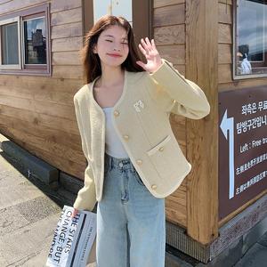 现货2025春秋法式浪漫清新文艺复古小香风外套 8306-P145 K198，女装短外套，ELIN