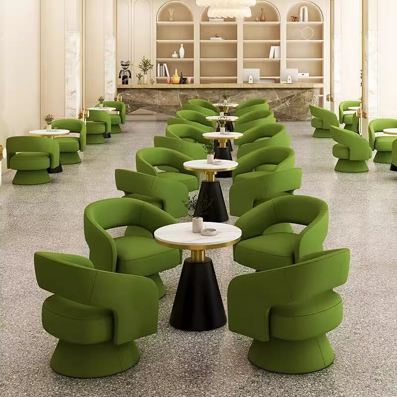 北欧创意洽谈单人沙发设计师休闲接待沙发组合现代简约休闲沙发椅