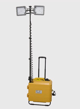 GMD6120B便携式LED移动照明灯汽油发电机 升降工作照明装置2*48W