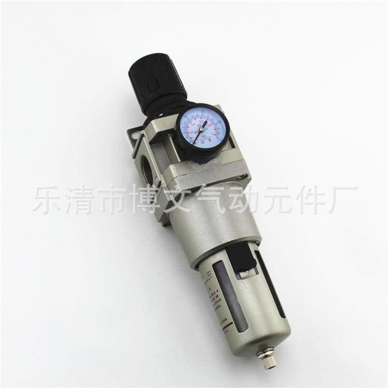 AW5000-10D自动放水调压过滤器 减压过滤 气水分离 油水分离1寸