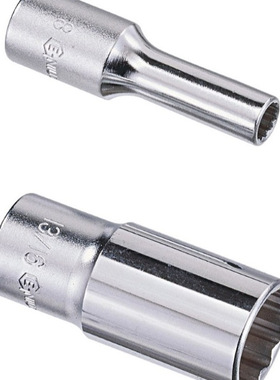 天赋（GENIUS）336306工具  3/8″手动公制12角长套筒