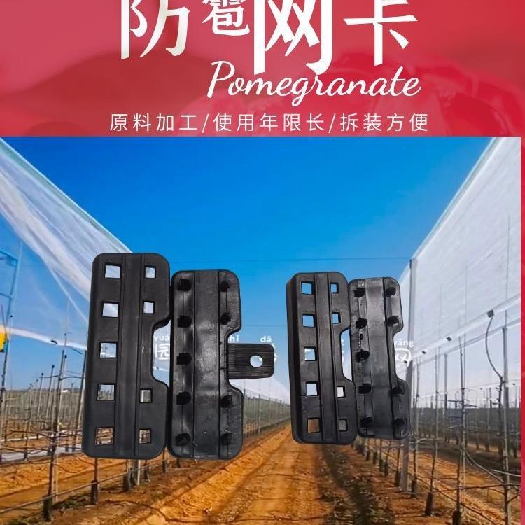 新款防雹网公母网片卡四片装新料基地网片连接器卡扣耐用拆卸方便