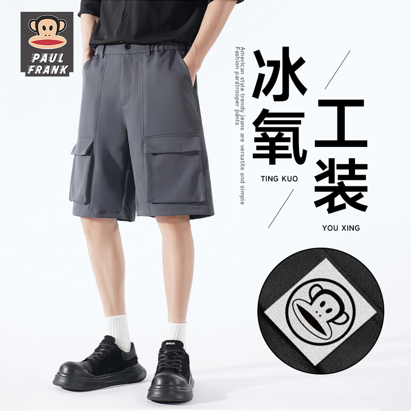 宽松五分裤夏季潮牌休闲美式