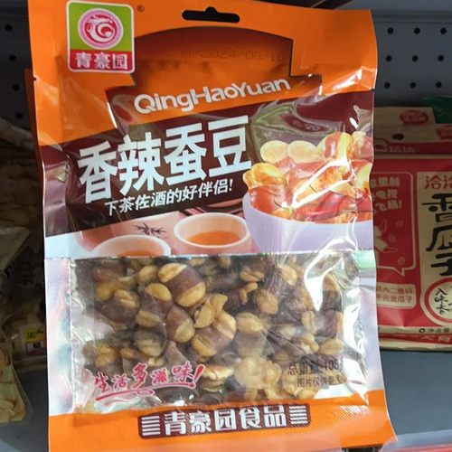 青豪园香辣蚕豆玉带香辣甜辣油炸香酥超市零食ktv香脆原味五香