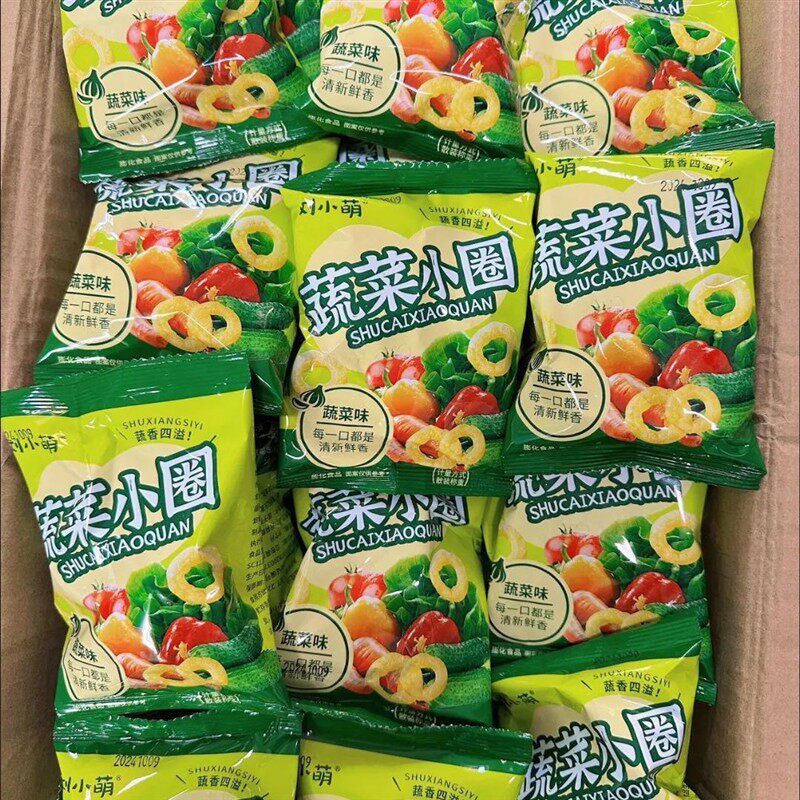 蔬菜儿童香蕉膨化油炸休闲小吃膨化食品锅巴整箱