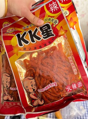 德建KK星辣条大包 106g 大辣片辣棒湖南平江特产香辣麻辣面 面筋