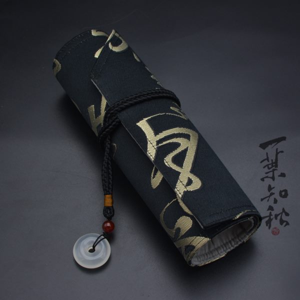【包邮】一叶知秋手作 钢笔 笔帘【飞雪】西阵织 进口面料