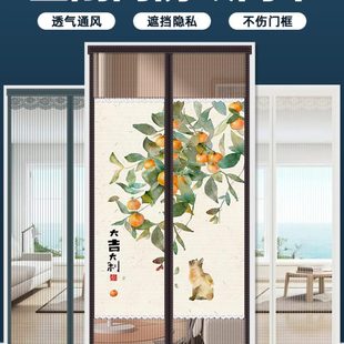 夏季 防蚊门帘2024新款 家用卧室防隐私通风纱窗磁吸磁性免打孔纱门