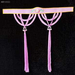 戏曲腰带越剧花旦飘带黄梅戏小姐丫鬟服装古装演出戏服女绣花腰带