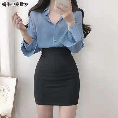 黑色ol职业包臀半身裙女X