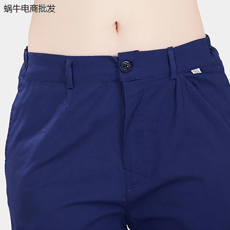 纯棉工作服裤子夏季薄款