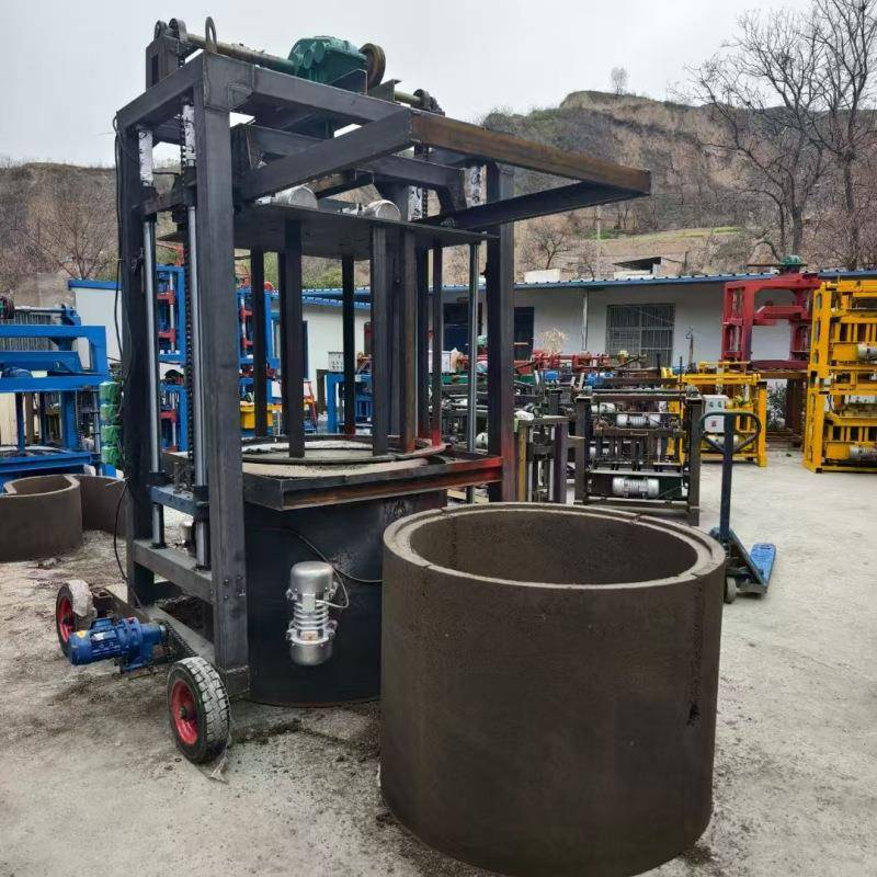 电缆井管预制检查井设备无砂透水管构件成型机混凝土水泥井圈机