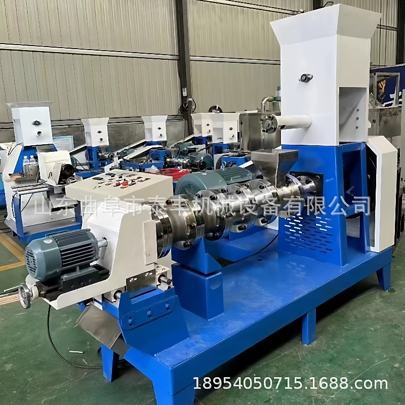 宠物猫粮狗粮膨化机大型宠物饲料膨化机鸟粮膨化机牛蛙饲料机