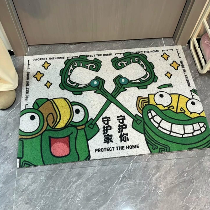 结界兽地垫入户门垫进门脚垫家用丝圈哪吒周边可裁剪防滑地毯新款